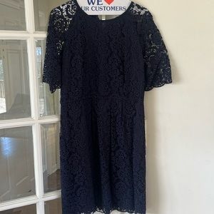 Madewell lined lace dress